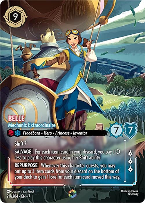 Image for Belle - Mechanic Extraordinaire (Enchanted) (217/204) [Archazia's Island] - Disney Lorcana