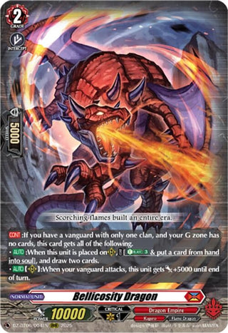 Image for Bellicosity Dragon (DZ-BT06/004EN) [DZ-BT06: Generation Dragenesis] - Cardfight Vanguard