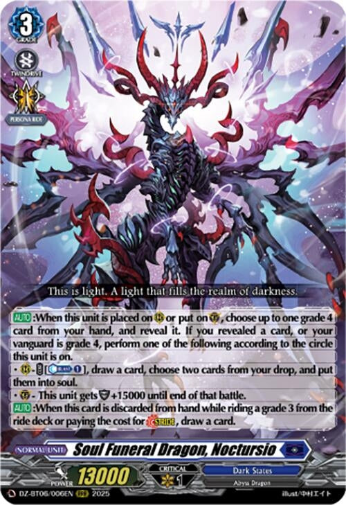 Image for Soul Funeral Dragon, Noctursio (DZ-BT06/006EN) [DZ-BT06: Generation Dragenesis] - Cardfight Vanguard