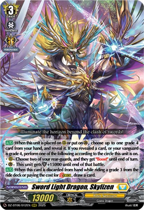 Image for Sword Light Dragon, Skylizen (DZ-BT06/012EN) [DZ-BT06: Generation Dragenesis] - Cardfight Vanguard