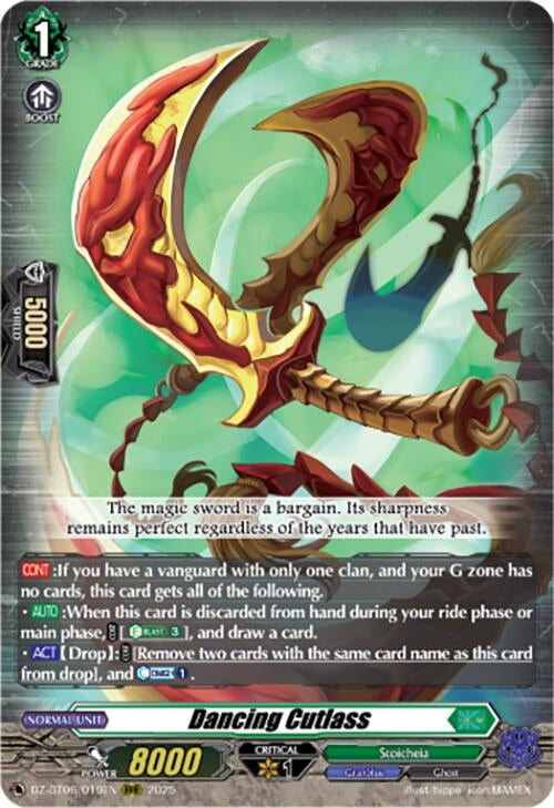 Image for Dancing Cutlass (DZ-BT06/019EN) [DZ-BT06: Generation Dragenesis] - Cardfight Vanguard