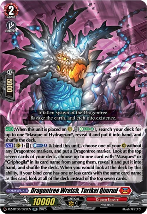 Image for Dragontree Wretch, Torikei Qimrud (DZ-BT06/022EN) [DZ-BT06: Generation Dragenesis] - Cardfight Vanguard