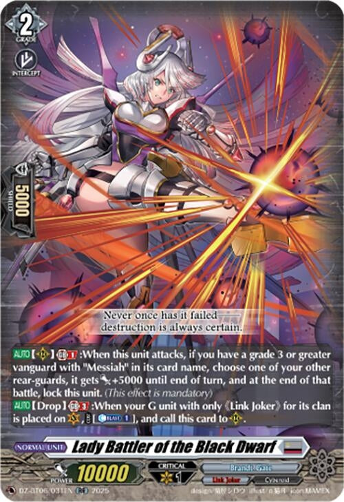 Image for Lady Battler of the Black Dwarf (DZ-BT06/031EN) [DZ-BT06: Generation Dragenesis] - Cardfight Vanguard