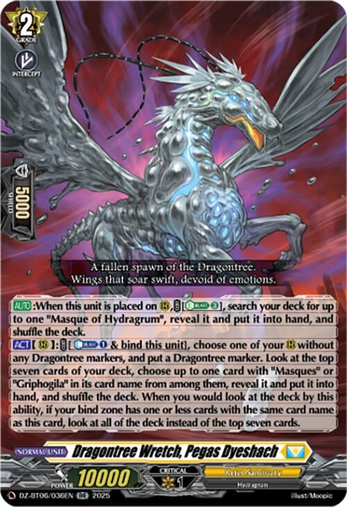 Image for Dragontree Wretch, Pegas Dyeshach (DZ-BT06/036EN) [DZ-BT06: Generation Dragenesis] - Cardfight Vanguard