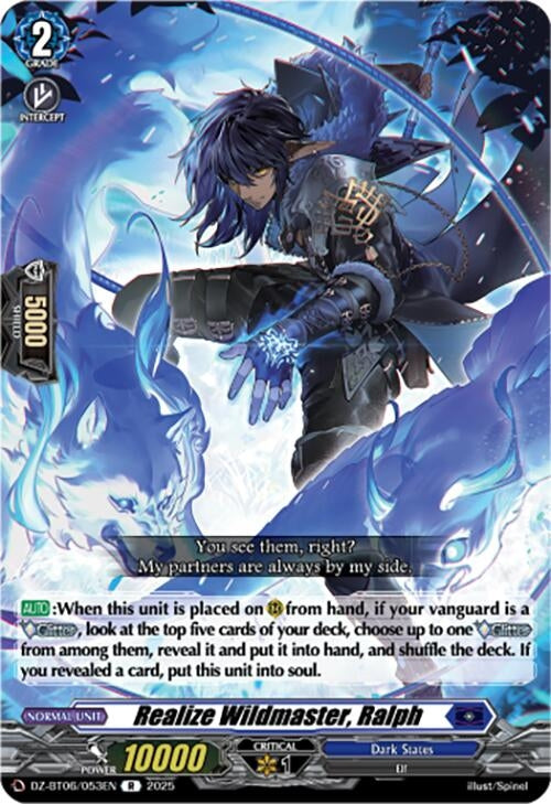 Image for Realize Wildmaster, Ralph (DZ-BT06/053EN) [DZ-BT06: Generation Dragenesis] - Cardfight Vanguard