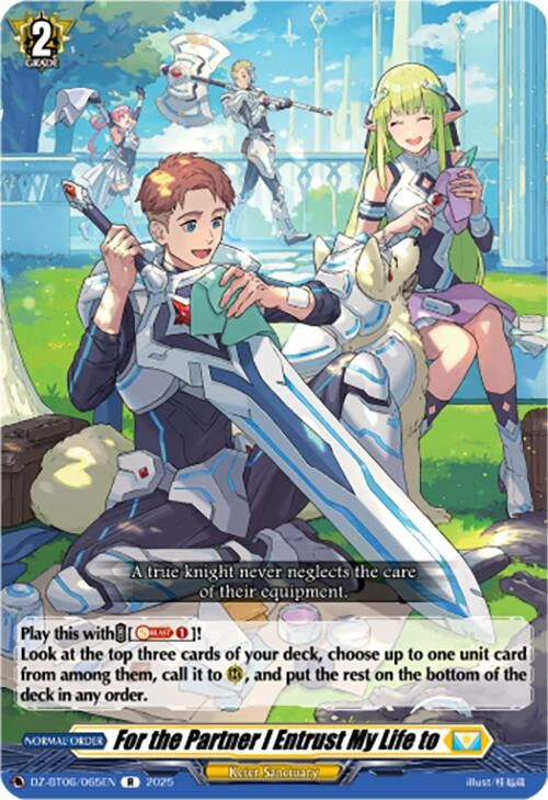 Image for For the Partner I Entrust My Life to (DZ-BT06/065EN) [DZ-BT06: Generation Dragenesis] - Cardfight Vanguard