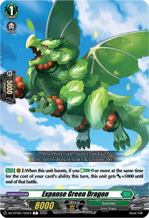Image for Expanse Green Dragon (DZ-BT06/104EN) [DZ-BT06: Generation Dragenesis] - Cardfight Vanguard