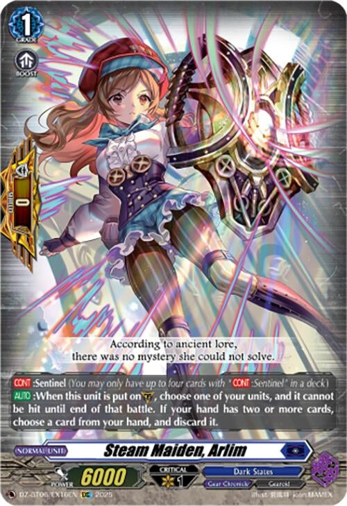 Image for Steam Maiden, Arlim (EXC) (DZ-BT06/EX16EN) [DZ-BT06: Generation Dragenesis] - Cardfight Vanguard
