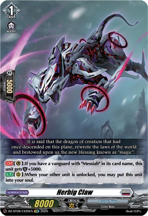 Image for Herbig Claw (EXC) (DZ-BT06/EX25EN) [DZ-BT06: Generation Dragenesis] - Cardfight Vanguard
