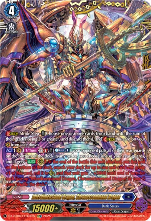 Image for Interdimensional Dragon, Chronoscommand Dragon  (FFR) (DZ-BT06/FFR04EN) [DZ-BT06: Generation Dragenesis] - Cardfight Vanguard