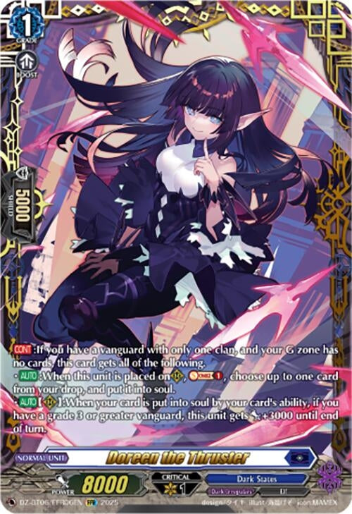 Image for Doreen the Thruster (FFR) (DZ-BT06/FFR06EN) [DZ-BT06: Generation Dragenesis] - Cardfight Vanguard