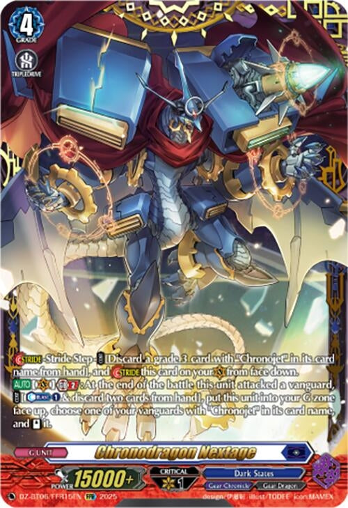 Image for Chronodragon Nextage (FFR) (DZ-BT06/FFR15EN) [DZ-BT06: Generation Dragenesis] - Cardfight Vanguard