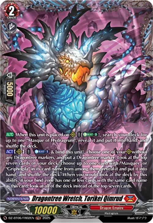 Image for Dragontree Wretch, Torikei Qimrud (FR) (DZ-BT06/FR02EN) [DZ-BT06: Generation Dragenesis] - Cardfight Vanguard