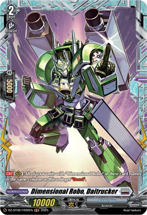 Image for Dimensional Robo, Daitrucker (FR) (DZ-BT06/FR26EN) [DZ-BT06: Generation Dragenesis] - Cardfight Vanguard
