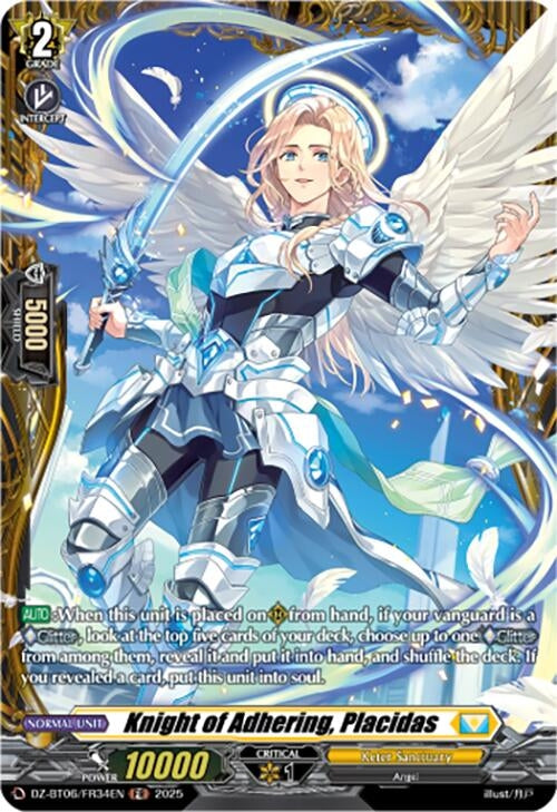 Image for Knight of Adhering, Placidas (FR) (DZ-BT06/FR34EN) [DZ-BT06: Generation Dragenesis] - Cardfight Vanguard