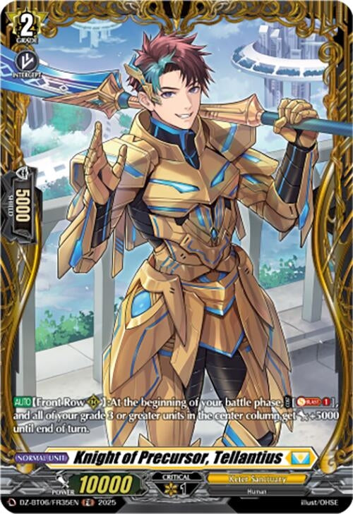 Image for Knight of Precursor, Tellantius (FR) (DZ-BT06/FR35EN) [DZ-BT06: Generation Dragenesis] - Cardfight Vanguard