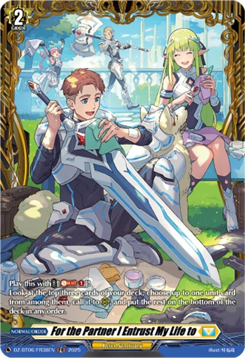 Image for For the Partner I Entrust My Life to (FR) (DZ-BT06/FR38EN) [DZ-BT06: Generation Dragenesis] - Cardfight Vanguard