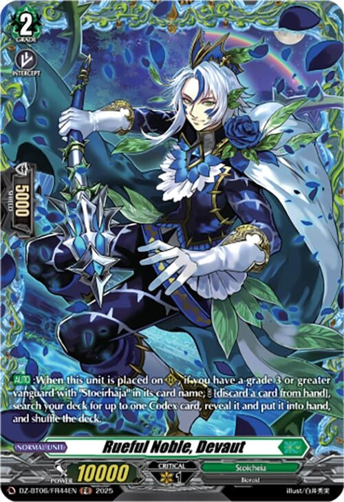 Image for Rueful Noble, Devaut (FR) (DZ-BT06/FR44EN) [DZ-BT06: Generation Dragenesis] - Cardfight Vanguard