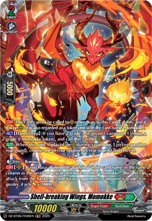 Image for Shell-breaking Wings, Momokke (FR) (DZ-BT06/FR49EN) [DZ-BT06: Generation Dragenesis] - Cardfight Vanguard