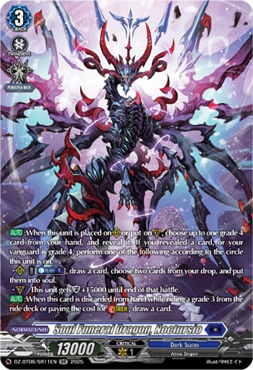 Image for Soul Funeral Dragon, Noctursio (SR) (DZ-BT06/SR11EN) [DZ-BT06: Generation Dragenesis] - Cardfight Vanguard