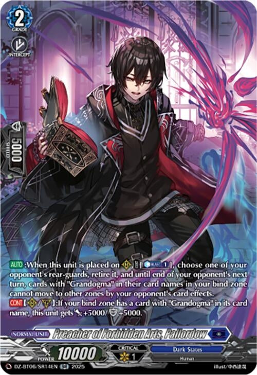 Image for Preacher of Forbidden Arts, Pallordow (SR) (DZ-BT06/SR14EN) [DZ-BT06: Generation Dragenesis] - Cardfight Vanguard