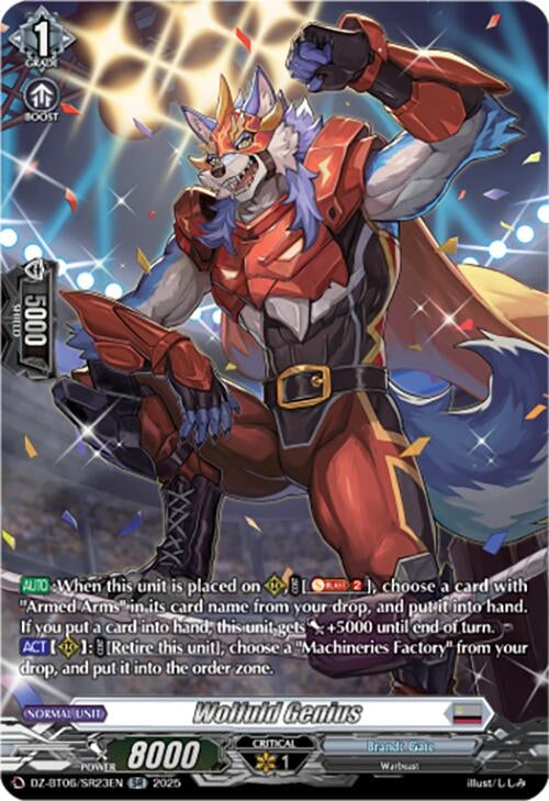 Image for Wolfuld Genius (SR) (DZ-BT06/SR23EN) [DZ-BT06: Generation Dragenesis] - Cardfight Vanguard