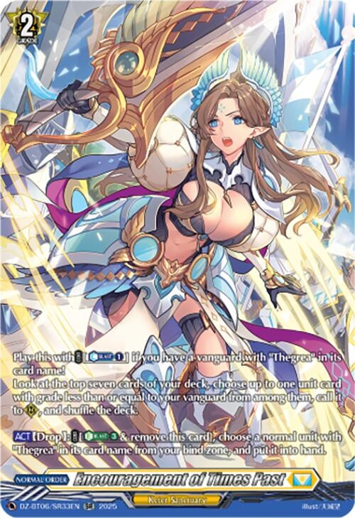 Image for Encouragement of Times Past (SR) (DZ-BT06/SR33EN) [DZ-BT06: Generation Dragenesis] - Cardfight Vanguard