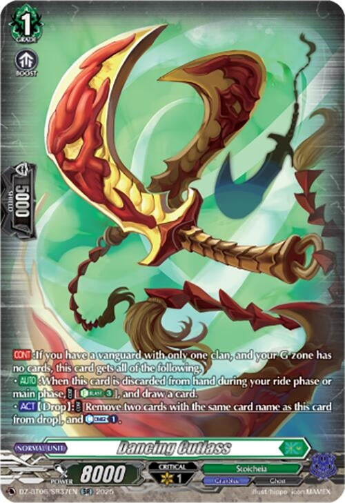 Image for Dancing Cutlass (SR) (DZ-BT06/SR37EN) [DZ-BT06: Generation Dragenesis] - Cardfight Vanguard