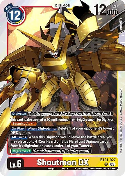 Shoutmon DX (BT21-027 R) (World Convergence)