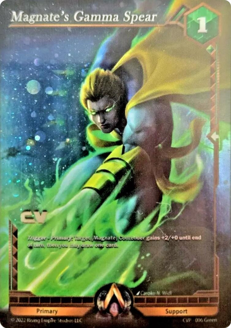 Image for Magnate's Gamma Spear (Collectors Vault Promo) (CVP-006) [Alpha Clash Promo Cards] - Alpha Clash