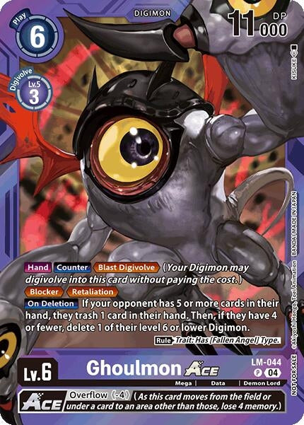 Image for Ghoulmon ACE (Limited Card Pack) (LM-044 P) (World Convergence) - Digimon Card Game