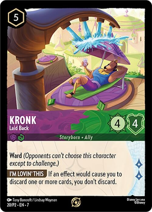 Image for Kronk - Laid Back (20) [Disney Lorcana Promo Cards] - Disney Lorcana