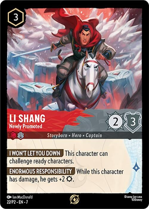 Image for Li Shang - Newly Promoted (22) [Disney Lorcana Promo Cards] - Disney Lorcana