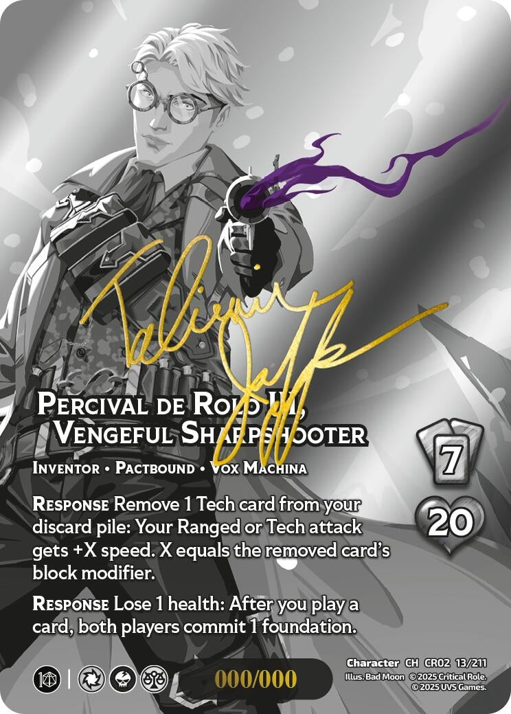 Image for Percival de Rolo III, Vengeful Sharpshooter (Serial Numbered) (13/211) (Critical Role: Heroes of Exandria) - UniVersus