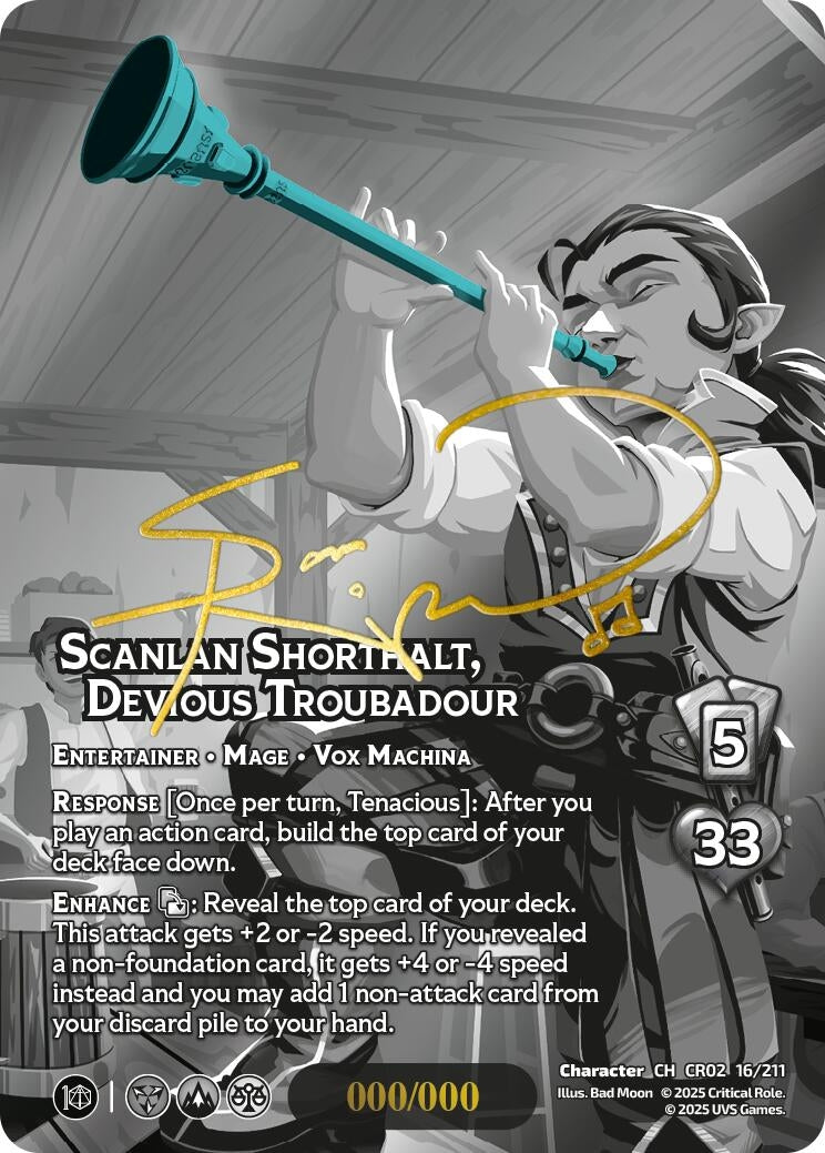 Image for Scanlan Shorthalt, Devious Troubadour (Serial Numbered) (16/211) (Critical Role: Heroes of Exandria) - UniVersus