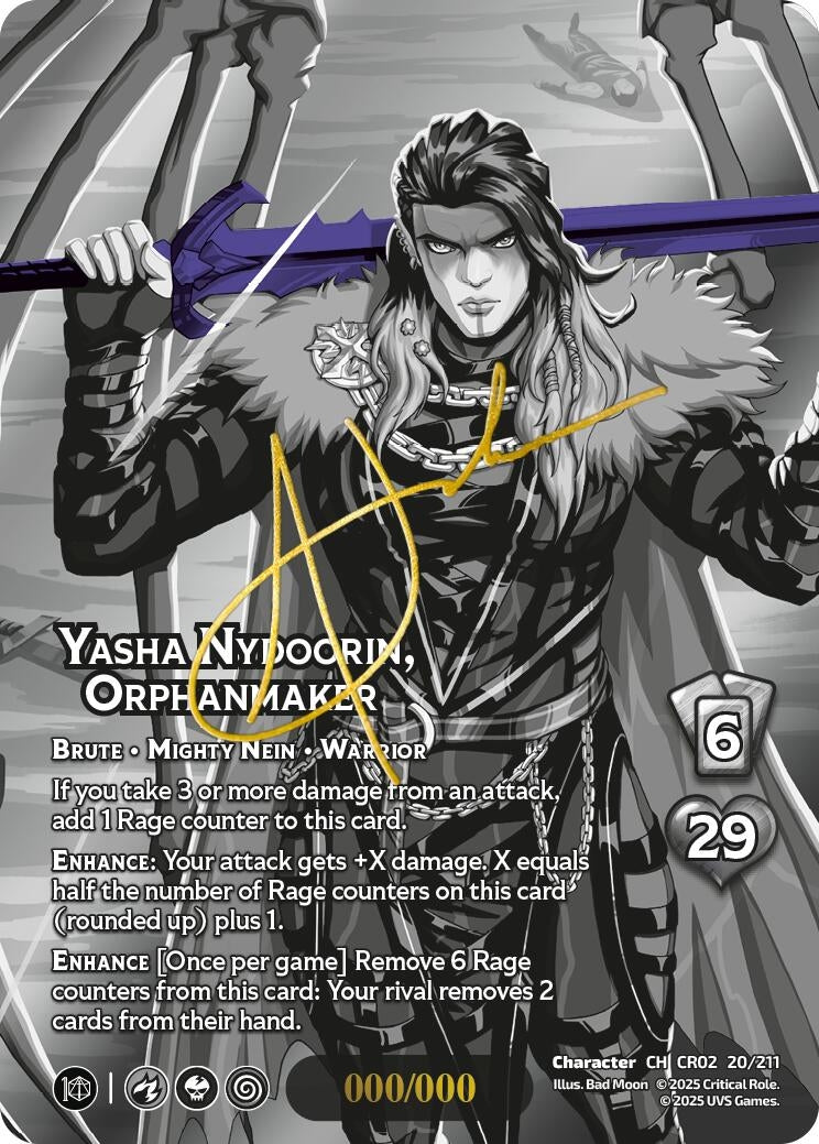 Image for Yasha Nydoorin, Orphanmaker (Serial Numbered) (20/211) (Critical Role: Heroes of Exandria) - UniVersus