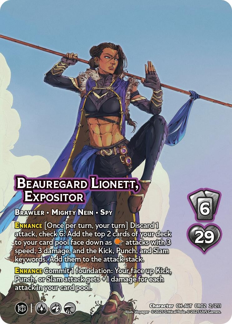 Image for Beauregard Lionett, Expositor (Alternate Art) (2/211) (Critical Role: Heroes of Exandria) - UniVersus