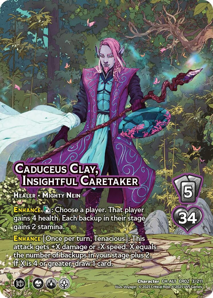 Image for Caduceus Clay, Insightful Caretaker (Alternate Art) (3/211) (Critical Role: Heroes of Exandria) - UniVersus