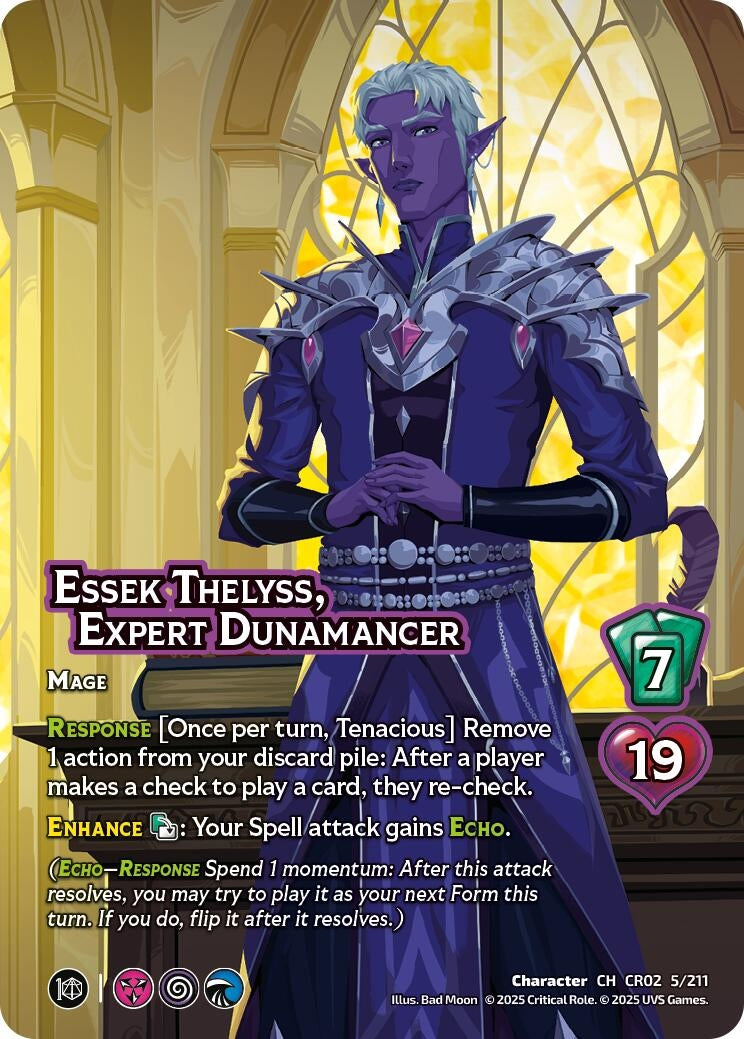 Image for Essek Thelyss, Expert Dunamancer (5/211) (Critical Role: Heroes of Exandria) - UniVersus
