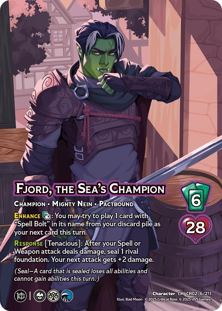 Image for Fjord, the Sea's Champion (6/211) (Critical Role: Heroes of Exandria) - UniVersus