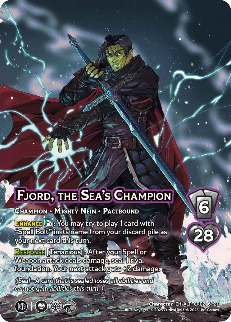 Image for Fjord, the Sea's Champion (Alternate Art) (6/211) (Critical Role: Heroes of Exandria) - UniVersus