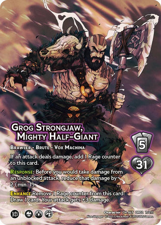 Image for Grog Strongjaw, Mighty Half-Giant (Alternate Art) (7/211) (Critical Role: Heroes of Exandria) - UniVersus