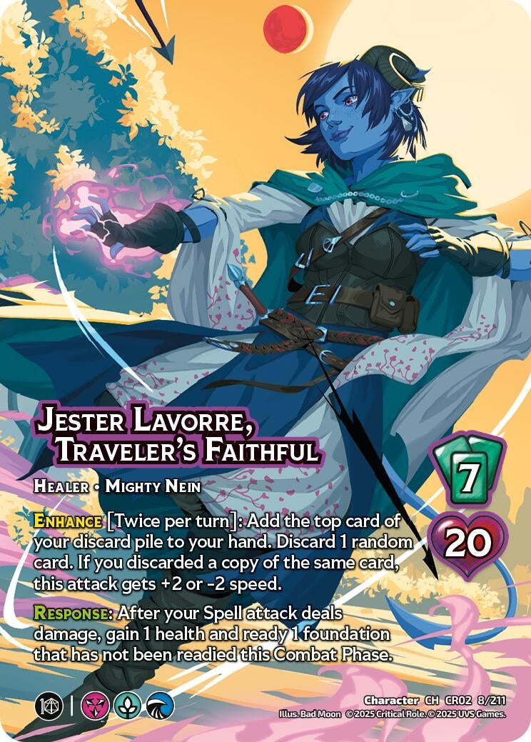 Image for Jester Lavorre, Traveler's Faithful (8/211) (Critical Role: Heroes of Exandria) - UniVersus