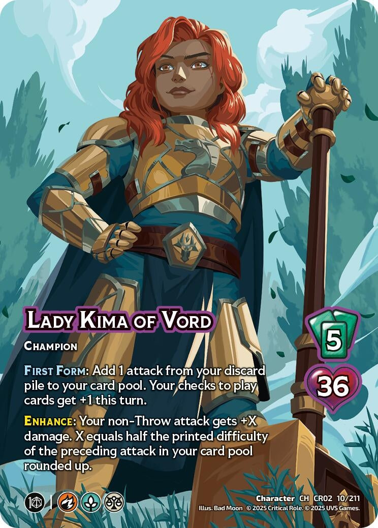 Image for Lady Kima of Vord (10/211) (Critical Role: Heroes of Exandria) - UniVersus