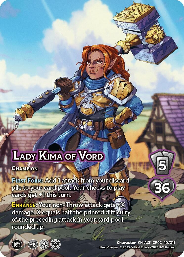 Image for Lady Kima of Vord (Alternate Art) (10/211) (Critical Role: Heroes of Exandria) - UniVersus