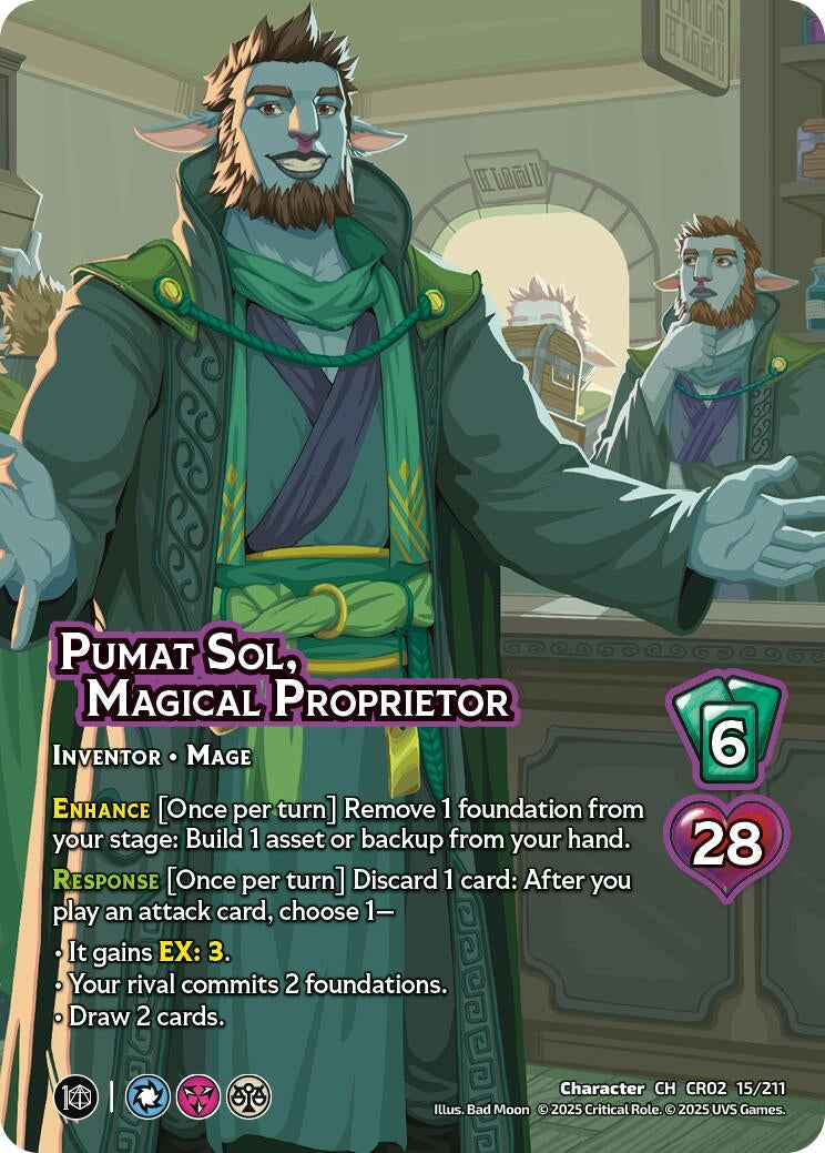 Image for Pumat Sol, Magical Proprietor (15/211) (Critical Role: Heroes of Exandria) - UniVersus