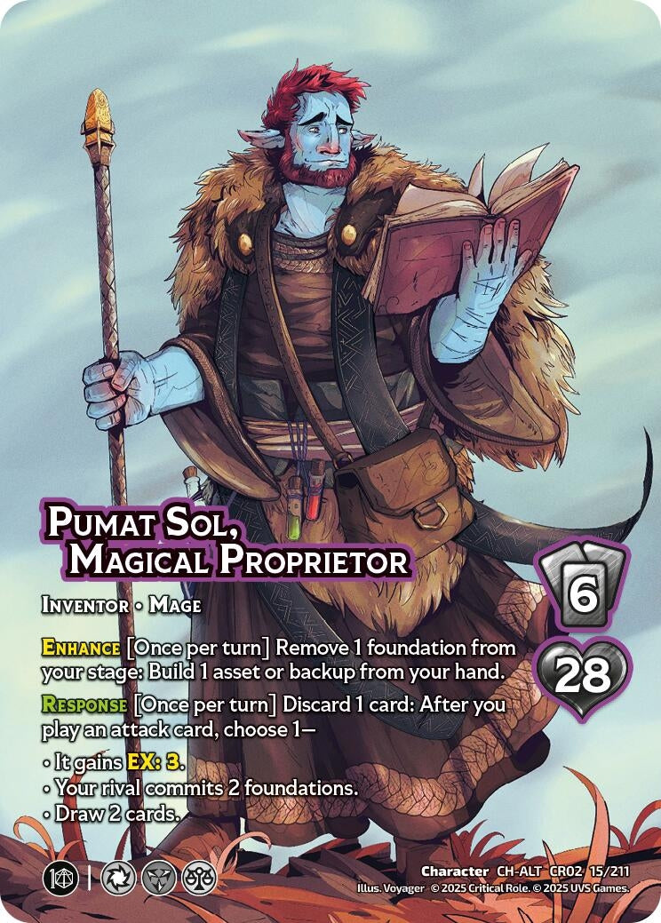 Image for Pumat Sol, Magical Proprietor (Alternate Art) (15/211) (Critical Role: Heroes of Exandria) - UniVersus