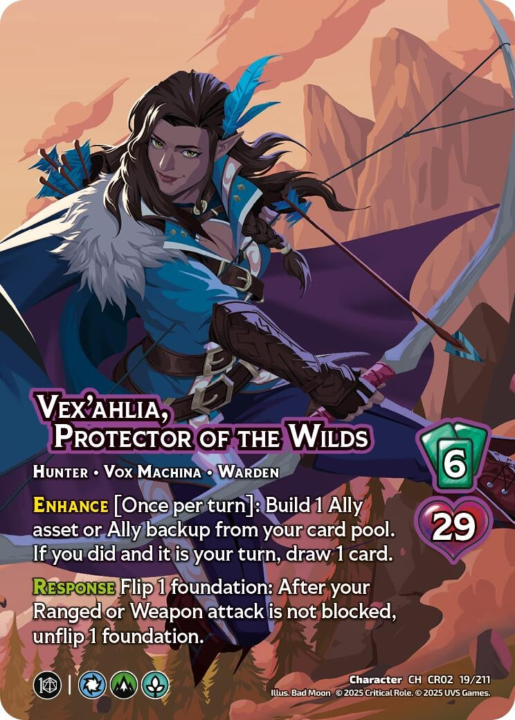 Image for Vex'ahlia, Protector of the Wilds (19/211) (Critical Role: Heroes of Exandria) - UniVersus