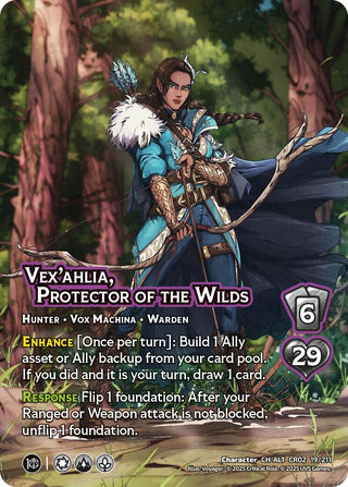 Image for Vex'ahlia, Protector of the Wilds (Alternate Art) (19/211) (Critical Role: Heroes of Exandria) - UniVersus