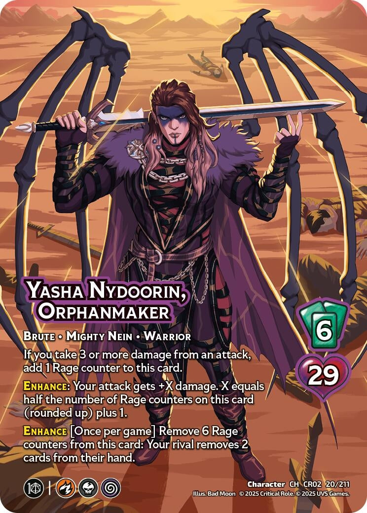 Image for Yasha Nydoorin, Orphanmaker (20/211) (Critical Role: Heroes of Exandria) - UniVersus